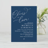 応援を愛する、ロマンチックなブライダルシャワーパーティー 招待状 (スタンド正面)