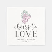 応援を愛結婚のカクテル スタンダードカクテルナプキン (正面)