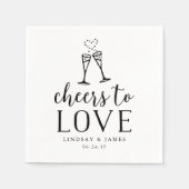 応援を愛結婚のカクテル スタンダードカクテルナプキン (正面)