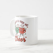 応援を飲む コーヒーマグカップ (正面左)