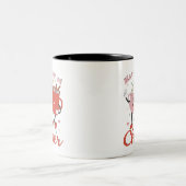 応援を飲む ツートーンマグカップ (中央)