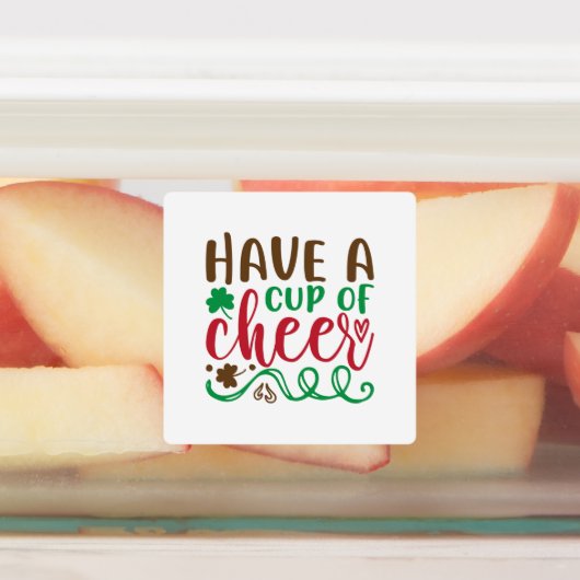 応援を飲む ラベル (貼付)