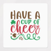 応援を飲む ラベル (デザイン1)