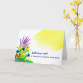 応援アップブーケ カード (黄色い花)