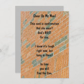 応援アップ!フラットグリーティングカード (正面/裏面)