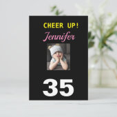 応援アップ！35ハッピーバースデー35おもしろい不機嫌な女の子 (スタンド正面)