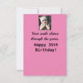 応援アップ！35ハッピーバースデー35おもしろい不機嫌な女の子 (裏面)