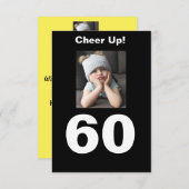 応援アップ！60誕生日おもしろい不機嫌な女の子 (正面/裏面)