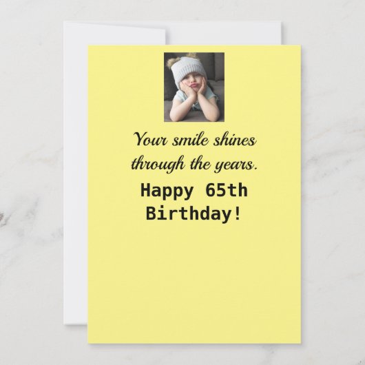 応援アップ！65ハッピーバースデーグおもしろいルピーガール (裏面)