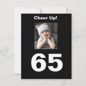 応援アップ！65誕生日おもしろい65不機嫌なかわいい女の子 (正面)