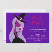 応援ウィッチハロウィンガールズナイトワインパーティー 招待状 (正面)