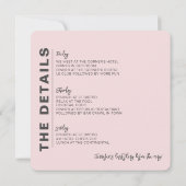 応援ウィッチハロウィーンバチェロレッテ週末 招待状 (裏面)