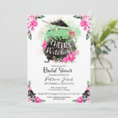 応援ウィッチハロウィーンブライダルシャワー招待 招待状 (スタンド正面)