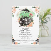 応援ウィッチハロウィーンブライダルシャワー招待 招待状 (スタンド正面)