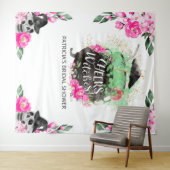 応援ウィッチハロウィーンブライダルシャワー背景 タペストリー (インサイチュ(横))