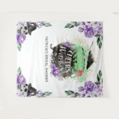 応援ウィッチハロウィーンブライダルシャワー背景 タペストリー (正面(横))