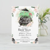 応援ウィッチハロウィーンブライダルシャワー 招待状 (スタンド正面)