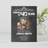 応援ウイスキー大人の誕生日パーティーへの招待 招待状 (スタンド正面)