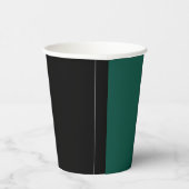 応援エメラルドグリーンモダンタイポグラフィ結婚ズ 紙コップ (右)