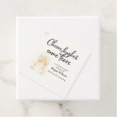 応援エレガントが涙を流す退職パーティー フェイバータグ (インサイチュ)