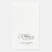 応援エレガントなウェディングブラック&ホワイト書道 (正面)