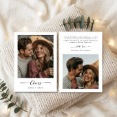 応援エレガントの初めてのクリスマス写真 シーズンカード