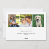 応援エレガント年末年始の写真 シーズンカード (裏面)