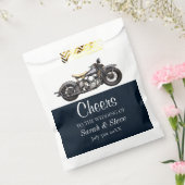 応援オートバイヴィンテージウェディングデイト新郎新婦 フェイバーバッグ (封をした状態)