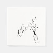 応援カクテルパーティーシャンパン スタンダードカクテルナプキン (正面)