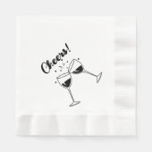 応援カクテルパーティー 縁ありランチョンナプキン (正面)