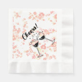 応援カクテルパーティー 縁ありランチョンナプキン (正面)