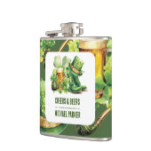 応援カスタムビアーズ誕生日セントパトリックの日 フラスク (左)