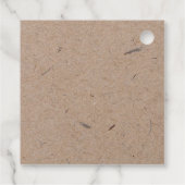 応援カスタムホリデークリスマスステッカーまたはラベル フェイバータグ (裏面)