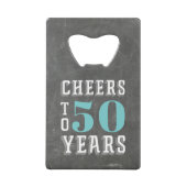 応援カスタムマイルストーンバースデーパーティーの好意 クレジットカード栓抜き (正面)