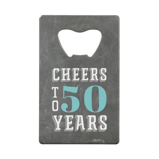 応援カスタムマイルストーンバースデーパーティーの好意 クレジットカード栓抜き (正面)