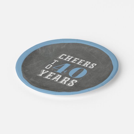 応援カスタムマイルストーンバースデーパーティー ペーパープレート (アングル)