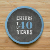 応援カスタムマイルストーンバースデーパーティー ペーパープレート