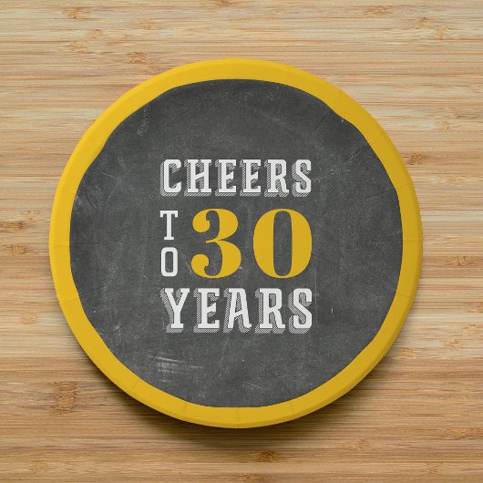 応援カスタムマイルストーンバースデーパーティー ペーパープレート