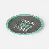 応援カスタムマイルストーンバースデーパーティー ペーパープレート (アングル)