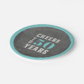 応援カスタムマイルストーンバースデーパーティー ペーパープレート (アングル)