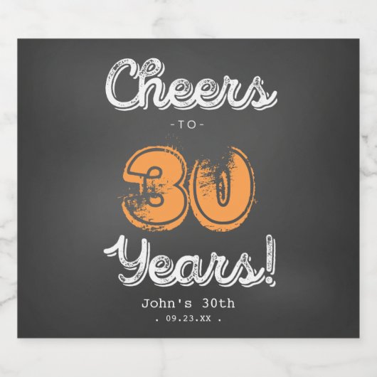 応援カスタムマイルストーン誕生日ビールボトルラベル ビールラベル (シングルラベル)