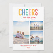 応援カラフルズの新年の写真 シーズンカード (正面)