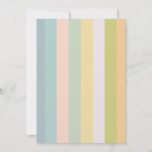 応援カラフル&ビアーズモードカップルのシャワー 招待状 (裏面)