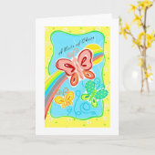 応援カードの勇気付けられるのノート カード (黄色い花)