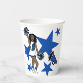 応援ガールブルー#1 紙コップ (裏面)