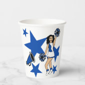 応援ガールブルー#2 紙コップ (正面)