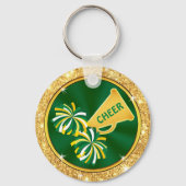 応援キーホルダー。パーソナライズされたチアリーティング キーホルダー (裏面)