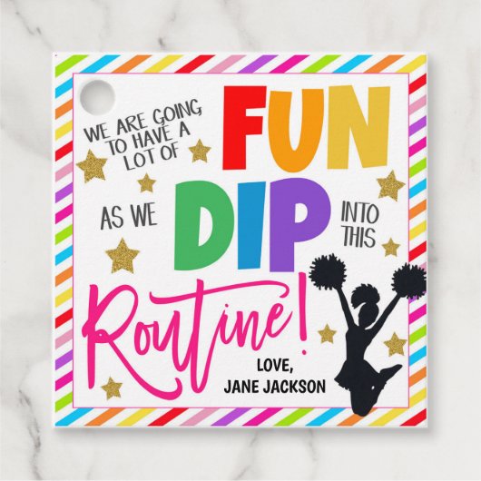 応援ギフトラベル フェイバータグ (正面)