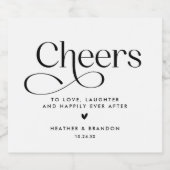 応援クラシックの結婚ワイきらめくンラベル スパークリングワインラベル (シングルラベル)