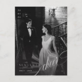 応援クラシックズ新婚クリスマスホリデー写真 ポストカード (正面)